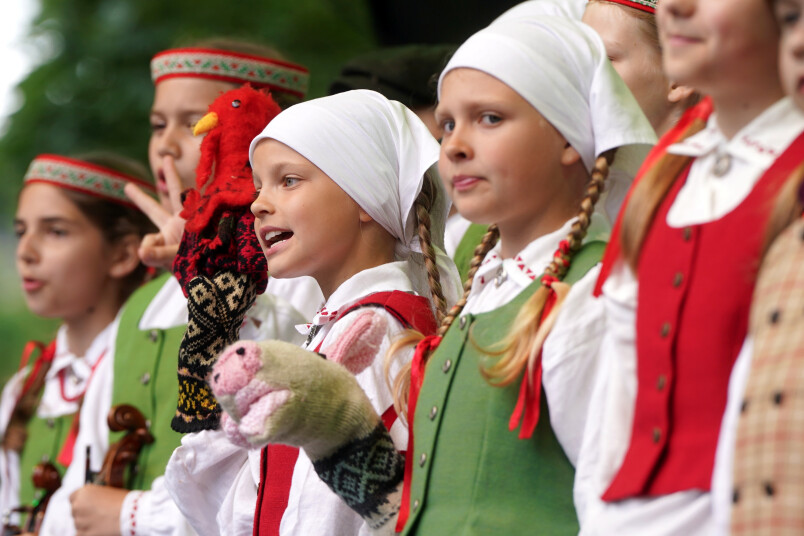 Bērnu un Jauniešu Dziesmu un deju svētki. Foto:Paula Čurkste. LETA