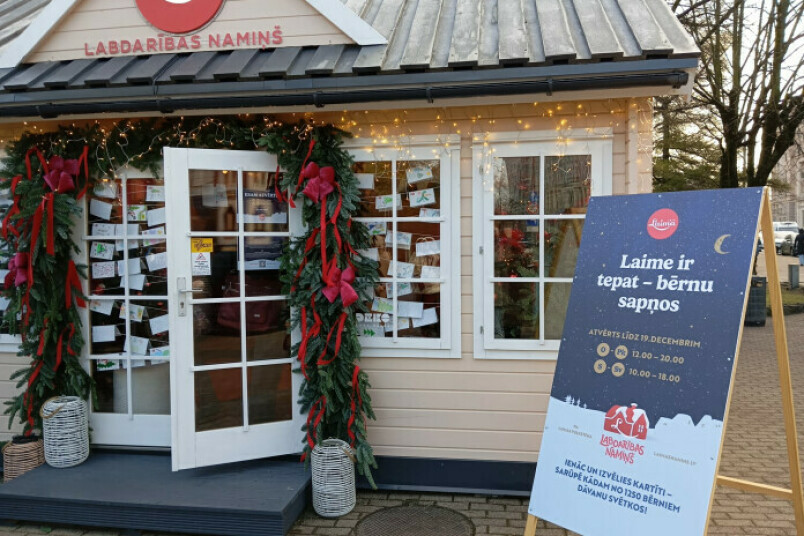 Laimas labdarības namiņš. Foto: Lauma Vītola