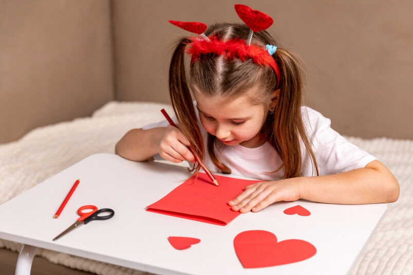 Ar ko pirmsskolas vecuma bērniem saistās Valentīndiena