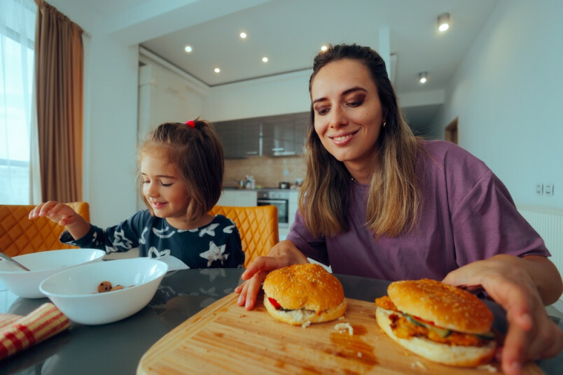 Mājās gatavoti burgeri