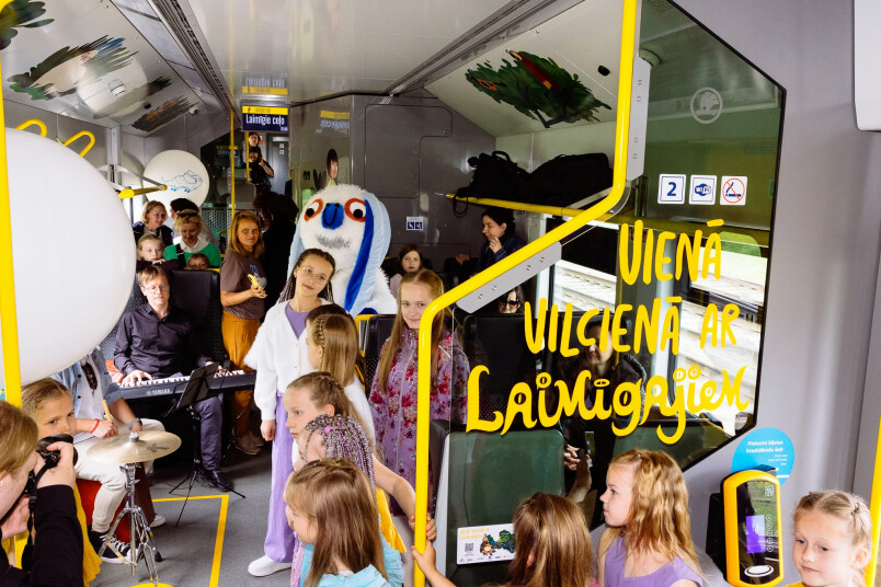 Laimīgo vilciena maršruts. Foto: Vivi