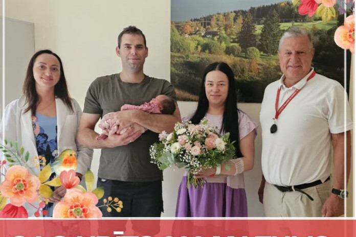 300. bērniņš Ogres slimnīcā.Foto: Ogres rajona slimnīca.