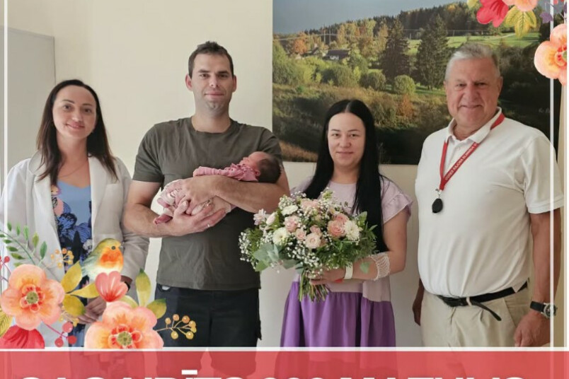300. bērniņš Ogres slimnīcā.Foto: Ogres rajona slimnīca.