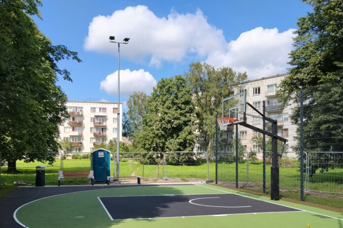 Sporta un atpūtas vieta Purvciemā. Foto: Riga.lv