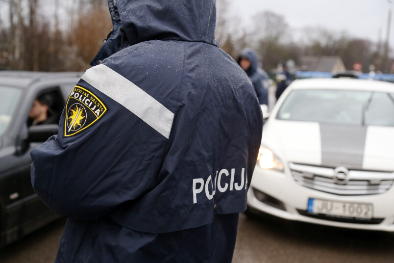 Ceļu policija. Foto: Edijs Pālēns