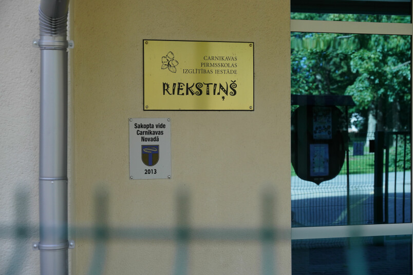 Carnikavas bērnudārzs Riekstiņš, kura audzēkņi un pedagogi cieta no suņu uzbrukuma. Foto: Mārtiņš Zīders