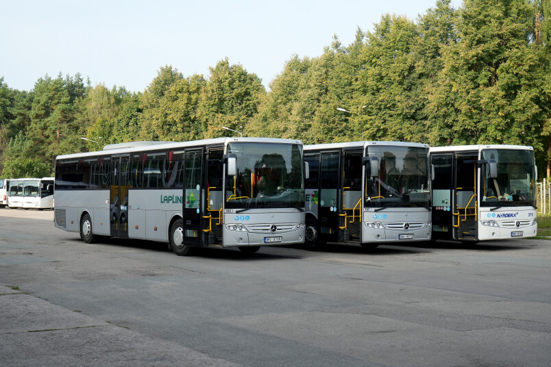 Latvijas Pasažieru pārvadātāju asociācijas organizētā protesta akcija Diena bez reģionālā sabiedriskā transporta