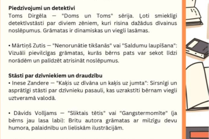 MI radīts ieteicamās literatūras saraksts. Foto:Ekrānšāviņš