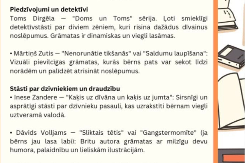 MI radīts ieteicamās literatūras saraksts. Foto:Ekrānšāviņš