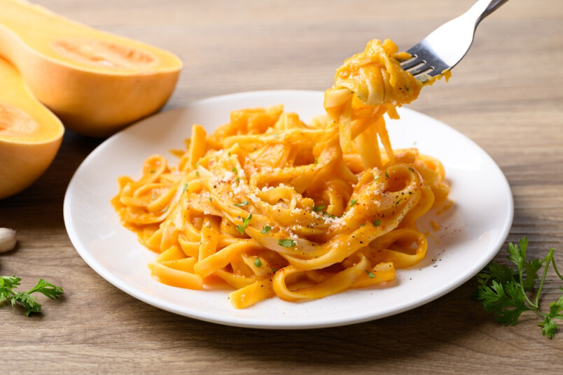 Oranžā ķirbju pasta