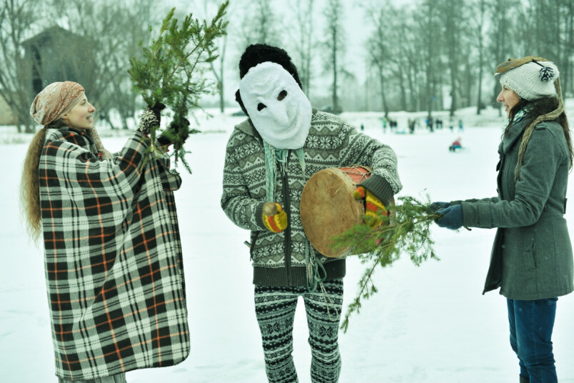 Sekojot senču tradīcijām un mūsdienu garam, šis gads Druvienā iesākts ar pavasara ievibrēšanu Meteņos 6.februārī