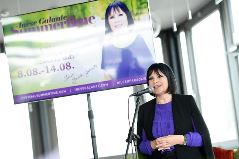 Publicitātes foto.  Pasaulslavenās Latvijas operdziedātājas Ineses Galantes festivāls SUMMERTIME – aicina Inese Galante
